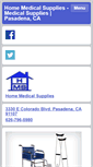Mobile Screenshot of homemedicalsuppliespasadena.com
